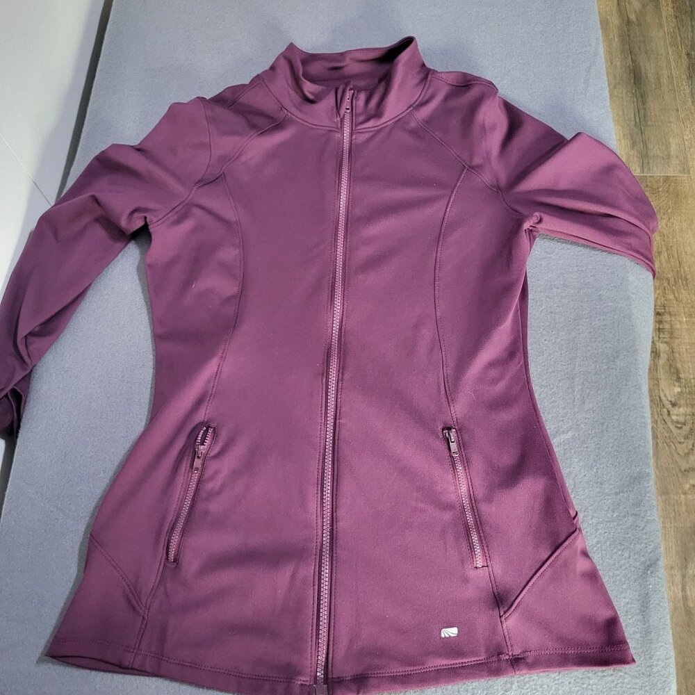 MARIKA Women's Small Purple Plum Full Zip Jacket Workout Athleisure Athletic - Picture 5 of 8